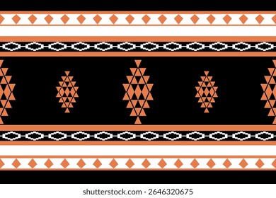 Design de padrão sem emenda étnica geométrica para tapete, cortina, roupas, tecido, papel de embrulho, telhas, têxteis, batik, textura e wallpaper.Vetor fundo.