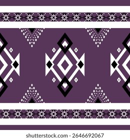 Design de padrão sem emenda étnica geométrica para tapete, cortina, roupas, tecido, papel de embrulho, telhas, têxteis, batik, textura e wallpaper.Vetor fundo.