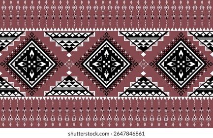 Projeto de padrão sem emenda étnica geométrica para projeto de padrão sem emenda étnica geométrica para
tapete, cortina, roupas, tecido, batik. Plano de fundo de padrão de vetor.
