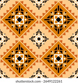Design de padrão sem emenda étnica geométrica para tapete, cortina, roupas, tecido, papel de embrulho, telhas, têxteis, batik, textura e wallpaper.Vetor fundo.