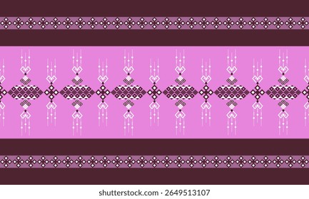 Design de padrão sem emenda étnica geométrica para tapete, cortina, roupas, tecido, papel de embrulho, telhas, têxteis, batik, textura e wallpaper.Vetor fundo.
