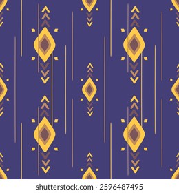 Geometric ethnic seamless pattern designed for textile, fabric, clothing, printing, decoration.