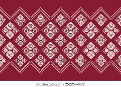Geometric ethnic seamless pattern for fabric, clothing, printing, curtain, blanket, carpet, tile, wallpaper, backdrop, cover, decoration.