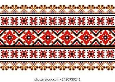 Geometric ethnic seamless pattern illustration for cloth , fabric, textile and wrap