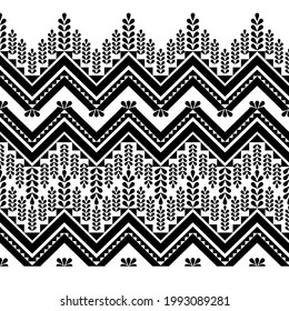 Geometric ethnic seamless pattern on white background for fashion print, wallpaper, gift wrapping paper etc.