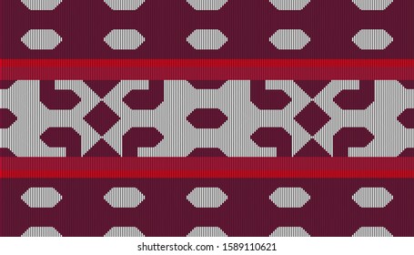 geometric ethnic seamless pattern traditional. Ideal for carpet, clothing, bandana, background, wallpaper, wrapping, bag, Batik, fabric. Embroidery style.