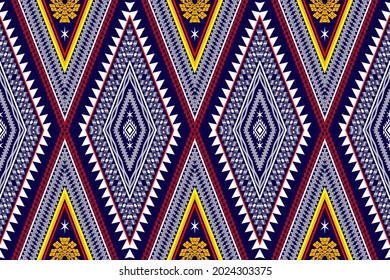 Geometrisches ethnisches nahtloses Muster traditionell. Design für Hintergrund, Teppich, Tapete, Kleidung, Umhüllung, Batik, Stoff, Vektorgrafik.Stilrichtung.