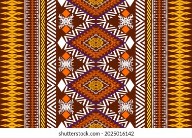 Geometrisches ethnisches nahtloses Muster traditionell. Design für Hintergrund, Teppich, Tapete, Kleidung, Umhüllung, Batik, Stoff, Vektorgrafik.Stilrichtung.