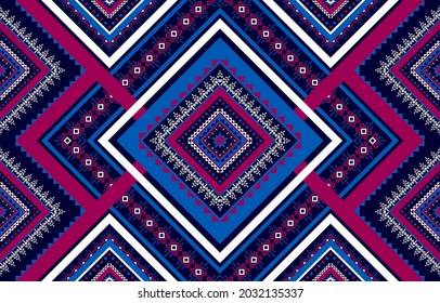 Diseño geométrico tradicional de patrón ininterrumpido para fondo, ilustración, papel pintado, envoltura, tela, textil, publicación, mexicano, indio, azteca