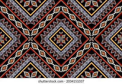 Geometric ethnic seamless pattern traditional. Native striped. american,mexican style. design for background, illustration, wallpaper, fabric, batik, carpet, clothing, embroidery