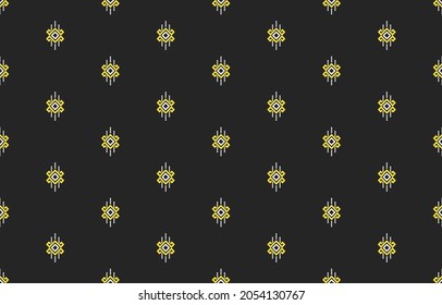 Geometric ethnic seamless pattern traditional design for background, illustration, wallpaper, fabric, clothing, batik, carpet, wrapping, embroidery