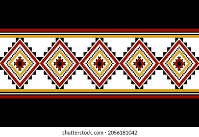 Geometric ethnic seamless pattern traditional. Tribal vector ornament. design for background, illustration, wallpaper, fabric, aztec, clothing, carpet, batik, embroidery