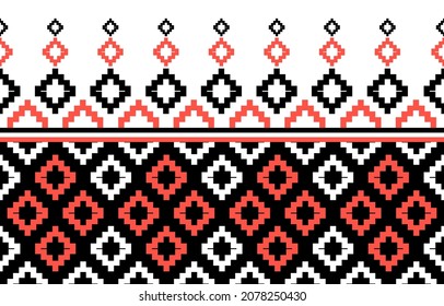 Geometric ethnic seamless pattern. Traditional tribal style. Design for background,illustration,texture,fabric,wallpaper,clothing,carpet,sarong,batik,embroidery