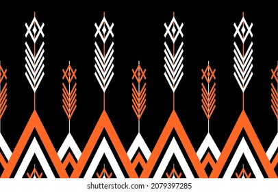 Geometric ethnic seamless pattern. Traditional tribal style. Design for background,illustration,texture,fabric,wallpaper,carpet,clothing,embroidery.