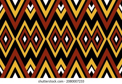Geometrisches ethnisches nahtloses Muster. Traditioneller Stammesstil. Design für Hintergrund, Illustration, Textur, Stoff, Tapete.