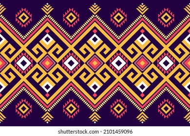 Geometric ethnic seamless pattern. Traditional tribal style. Aztec handcraft. Design for background,illustration,texture,fabric,batik,clothing,wrapping,wallpaper,carpet,embroidery