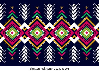 Geometric ethnic seamless pattern traditional. Oriental tribal striped. Design for background,illustration,fabric,batik,clothing,wrapping,wallpaper,carpet,embroidery