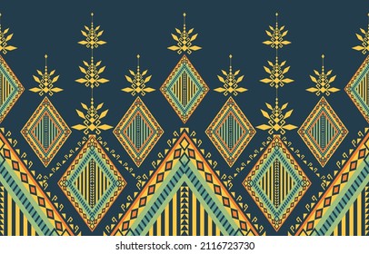 Geometric ethnic seamless pattern. Traditional tribal style. Design for background,illustration,texture,fabric,wallpaper.