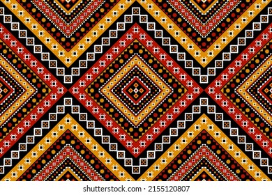 Patrón geométrico étnico sin fisuras tradicional. Tejido de estilo americano y mexicano. Diseño para fondo, papel pintado, ilustración vectorial, tela, ropa, alfombra, textil, batik, bordado.