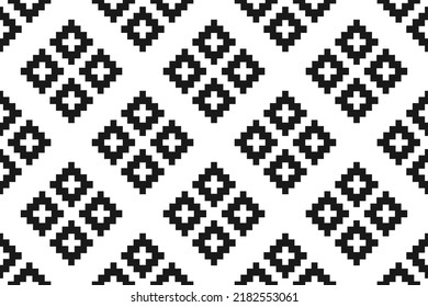 Geometric ethnic seamless pattern traditional. Design for background, wallpaper, illustration, fabric, clothing, carpet, textile, batik, embroidery.