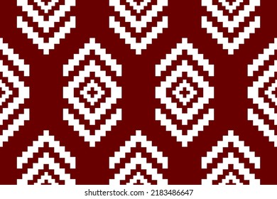 Geometric ethnic seamless pattern traditional. Design for background, wallpaper, illustration, fabric, clothing, carpet, textile, batik, embroidery.