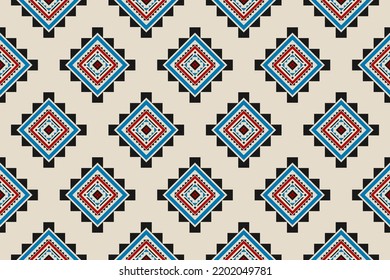 Geometrisches ethnisches nahtloses Muster traditionell. Azteken-Ornament-Druck. Stamm-Muster-Stil. Design für Hintergrund, Stoff, Kleidung, Teppich, Textil, Batik, Stickerei.