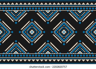 Geometric ethnic seamless pattern traditional. Carpet tribal pattern art. Aztec ethnic ornament print. Mexican style. Design for background, fabric, clothing, carpet, textile, batik, embroidery.