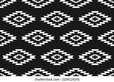 Geometrisches ethnisches nahtloses Muster traditionell. Azteken-Ornament-Druck. Stamm-Muster-Stil. Design für Hintergrund, Stoff, Kleidung, Teppich, Textil, Batik, Stickerei.