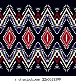 geometric ethnic seamless pattern traditional design for background rug wallpaper clothes vector illustration