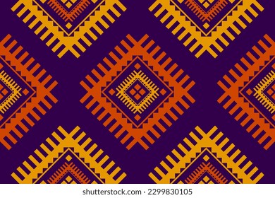 Geometric ethnic seamless pattern traditional. American, Mexican style. Aztec tribal ornament print. Design for background, illustration, fabric, clothing, carpet, textile, batik, embroidery.