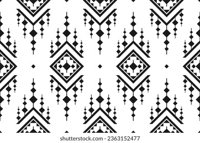 Geometric ethnic seamless pattern traditional. American, Mexican style. Aztec tribal ornament print. Design for background, wallpaper, illustration, fabric, clothing, carpet, batik, embroidery.