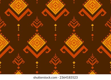 Geometric ethnic seamless pattern traditional. American, Mexican style. Aztec tribal ornament print. Design for background, wallpaper, illustration, fabric, clothing, carpet, batik, embroidery.