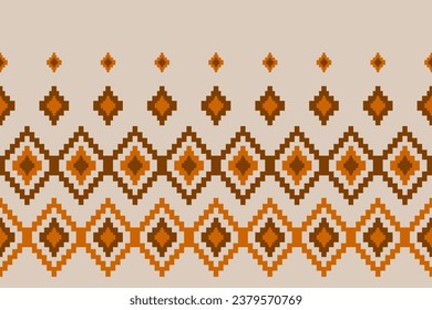 Geometric ethnic seamless pattern traditional. Design for background, wallpaper, illustration, fabric, clothing, carpet, textile, batik, embroidery.