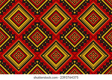 Geometric ethnic seamless pattern traditional. American, Mexican style. Design for background, wallpaper, illustration, fabric, clothing, carpet, textile, batik, embroidery.