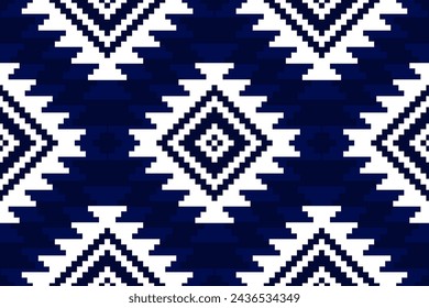 Geometric ethnic seamless pattern traditional. American, Mexican style. Aztec tribal ornament print. Design for background, wallpaper, illustration, fabric, clothing, carpet, batik, embroidery.