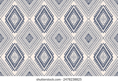 Patrón geométrico étnico sin fisuras. Tradicional estilo tribal. Patrón sin fisuras de ikat étnico en tribal. Estampado de ornamento étnico geométrico. Estilo de patrón Ikat.