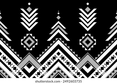 Geometric ethnic seamless pattern traditional. Design for background, wallpaper, illustration, fabric, clothing, carpet, textile, batik, embroidery.