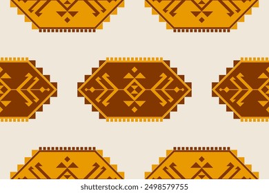 Geometric ethnic seamless pattern traditional. American, Mexican style. Aztec tribal ornament print. Design for background, wallpaper, illustration, fabric, clothing, carpet, batik, embroidery.
