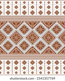 Patrón geométrico étnico sin fisuras, estilo tribal tradicional. Diseño para el fondo, tela, ilustración, textura, envoltura, alfombra, textil, cubierta.