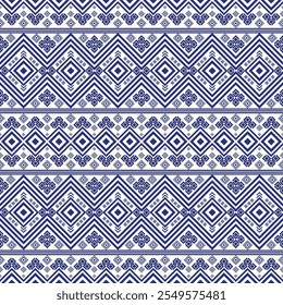 Padrão étnico geométrico sem emenda. Tradicional estilo tribal. Design para fundo, ilustração, textura, tecido, papel de parede, envoltório, roupas, impressão.