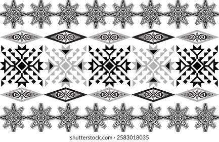 Geometric ethnic seamless pattern traditional. American, Mexican style. Aztec tribal ornament print. Design for background, wallpaper, illustration, fabric, clothing, carpet, batik, embroidery.
