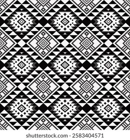 Geometric ethnic seamless pattern traditional. American, Mexican style. Aztec tribal ornament print. Design for background, wallpaper, illustration, fabric, clothing, carpet, batik, embroidery.

