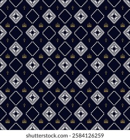Geometric Ethnic seamless pattern Traditional, abric, Navajo, Native american, 
 ornate elements with ethnic patterns design for textiles, rugs, clothing