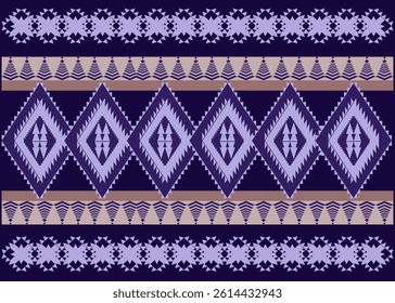 Geometric ethnic seamless pattern. Traditional tribal style
