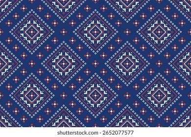 Patrón geométrico étnico sin fisuras tradicional. Estilo americano, mexicano. Diseño para el fondo, tela, ropa, alfombra, textil, batik, bordado.