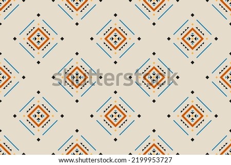 Geometric ethnic seamless pattern traditional. Aztec ethnic ornament print. Tribal pattern style. Design for background, fabric, clothing, carpet, textile, batik, embroidery.