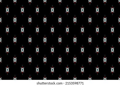 Geometric ethnic seamless pattern in tribal. Fabric ethnic pattern art. Design for background, wallpaper, vector illustration, fabric, clothing, carpet, textile, batik, embroidery.