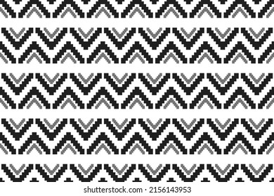 Patrón geométrico étnico sin fisuras en las tribus. estilo americano, mexicano. Arte abstracto azteca. Diseño para fondo, papel pintado, ilustración vectorial, tela, ropa, alfombra, textil, batik, bordado.