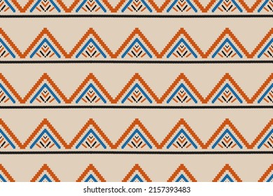 Geometric ethnic seamless pattern in tribal. American, mexican style. Aztec abstract art. Design for background, wallpaper, vector illustration, fabric, clothing, carpet, textile, batik, embroidery.