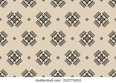 Patrón geométrico étnico sin fisuras en las tribus. Tela de estilo indio. Resumen de arte ikat. Diseño para fondo, papel pintado, ilustración vectorial, tela, ropa, alfombra, textil, batik, bordado.